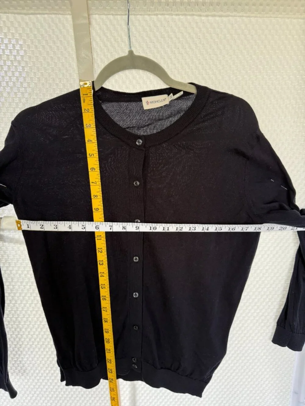 MONCLER NAVY BLUE CARDIGAN - Picture 2 of 8